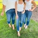 thumbnail image 4 of Prolriy Jeans para mujer, vaqueros ajustados con puños, cintura alta, elásticos, modernos, casuales, deportivos, ajustados, vaqueros para mujer, vaqueros para mujer BL, 4 of 8