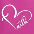 thumbnail image 5 of Wild Bobby Heart Made Of Faith Inspirational/Christian Women Graphic Tee, Fuschia, XX-Large, 5 of 5