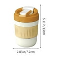thumbnail image 2 of Qholemyo 400mlCute Portable Car Straw Tumbler - High-Value Macaron Color Double-Drinking Cup, nice Student Gift Cup, 2 of 5