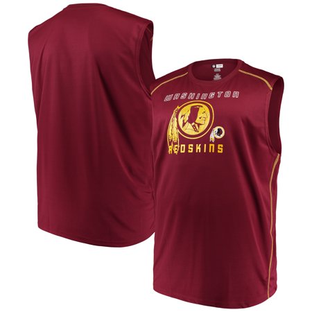 - Men's Majestic Burgundy Washington Redskins Big & Tall Endurance Test Muscle Tank Top
