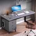 thumbnail image 2 of Househol Storage Computer Desks Gaming Upgrade Drawers Executive Computer Desks Study Standing Escritorios Office Furniture My Lux Decor Round, 2 of 18