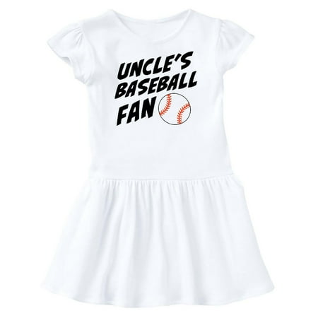 

Inktastic Uncles Baseball Fan Gift Toddler Girl Dress
