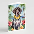 thumbnail image 4 of English Springer Spaniel Luau Greeting Cards Pack of 8 7 in x 5 in, 4 of 21