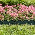 thumbnail image 6 of Garden Border Edging in Half Round (Semicircle) Arched Design - 30pcs Green Yard Landscaping Fence Liner Lawn Edge Barrier - 40ft. Kit of Decorative Lawn Landscape Panels Elements, 6 of 8