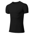 thumbnail image 7 of Women T Shirts Slim Fit Athletic Gym Solid Print Short Sleeve Crew Neck Top Active Wear Women Graphic Tees XXL, 7 of 7