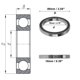 thumbnail image 4 of Ofertas Únicas 6814VV Rodamientos de Bolas de Surco Profundo 70x90x10mm P4 Doble Sello de Goma Rodamientos Lubricados para Ruedas de Coche, Scooter, Patineta, Tono Plateado Universal Negro, 4 of 6