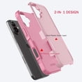 thumbnail image 6 of For iPhone 16 Plus Case, Shockproof Phone Case for Apple iPhone 16 Plus 6.7", Tekcoo Military Grade Protection Heavy Duty Cute Bumper Dual Layer Rugged Sturdy Durable Cover - Rose Gold, 6 of 9