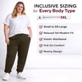 thumbnail image 6 of BILLIONHATS 24 Pack of Wholesale Womens Jogger Sweatpants, Bulk Comfy Fleece-Lined Joggers with Ribbed Cuffs for Charities & Homeless Shelter Donations, Color Military Green, Size Large, 6 of 7