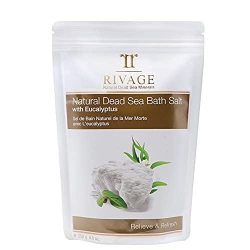 RIVAGE NATURAL DEAD SEA MINERALS Bath Salt with EUCALYPTUS 250g