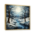 thumbnail image 2 of Designart "Winters Tree Beauty Pointillism I" Pointillism Floater Framed Wall Decor, 2 of 7