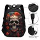 thumbnail image 3 of Disketp Vintage Butterfly Flower Skull Mochila de Viaje Estampada para Laptop con Puerto de Carga USB, Mochila Impermeable para Computadora – Regalo para Hombres y Mujeres, 3 of 7