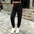 thumbnail image 5 of Lmnyox Toddler Kid's Sweatpants Fashion Elastic Waist Cuffed Pants Plain Athletic Trousers with Pockets, 5 of 6