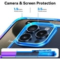 thumbnail image 3 of for iPhone 15 Pro Case, [Not Yellowing] [ Grade Protection] Shockproof Phone Case for Apple iPhone 15 Pro 2023 Purple Blue, 3 of 14
