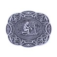 thumbnail image 3 of Hebilla de cinturón de vaquero , reemplazo de hebilla de cinturón Texas, hebillas de cinturón floral grabado , plata antigua Yinane Hebilla del cinturón, 3 of 8