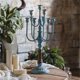 thumbnail image 5 of Adornos de candelabro de hierro antiguo retro for floristería, bodas, restaurantes occidentales, decoración navideña., 5 of 7