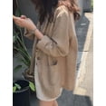 thumbnail image 2 of Womens Linen Blazer Casual Long Sleeve Lightweight Spring Summer Jackets, 2 of 6