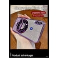 thumbnail image 2 of Case Compatible with Motorola MOTE E7 POWER 2021 Phone Case Soften TPU Gradient Hard Case Magnetic with Stand Drop Protection Women Durable Shockproof Phone Cover for Motorola MOTE E7 POWER 2021, 2 of 7