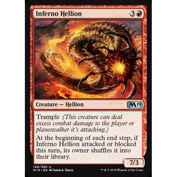 MtG Core Set 2019 Inferno Hellion #148