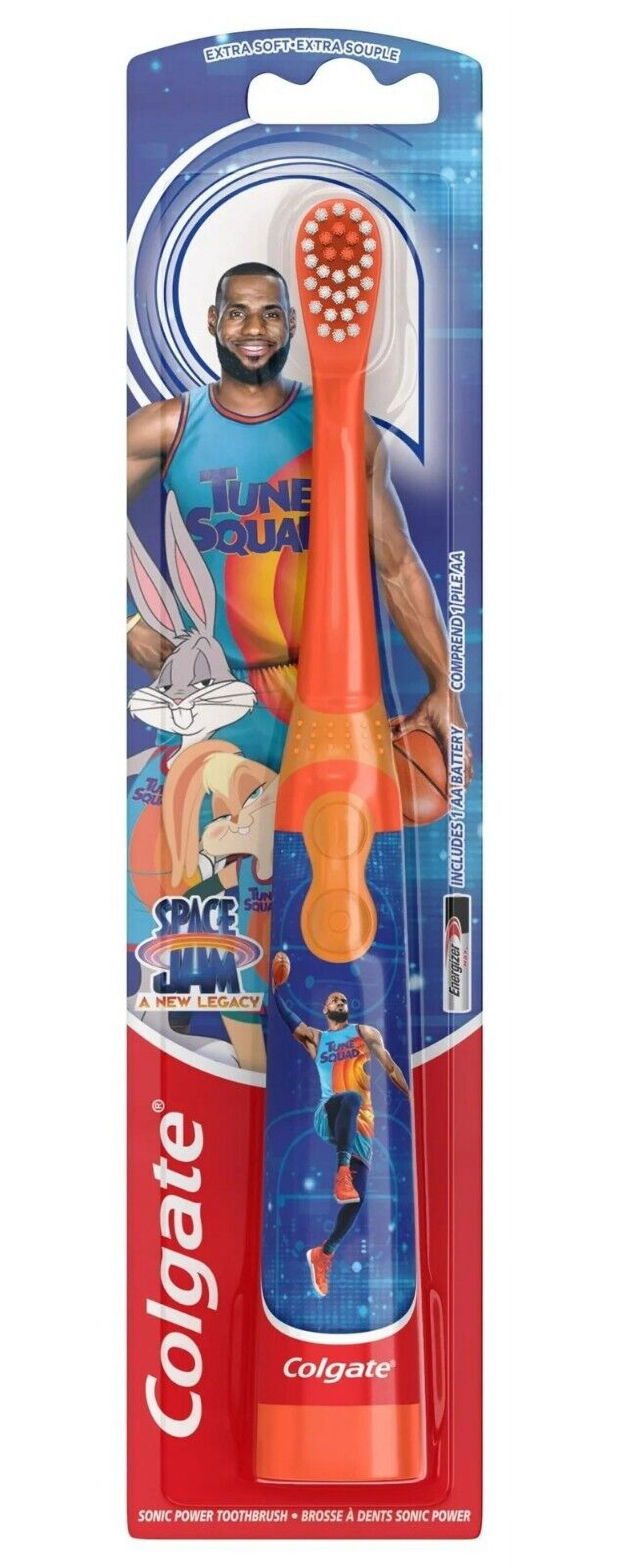 Colgate Kids Space Jam Electric Toothbrush, Kids Battery Toothbrush  3 Pack
