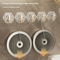thumbnail image 5 of Water Ripple Hexagonal Self-Adhesive Hooks for Bathroom - No Damage, Strong Hold, Easy Installation, Modern Design, 5 of 13