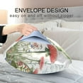 thumbnail image 7 of Wild Flower Satin Pillowcase for Hair and Skin Silk Pillowcase Soft Breathable Sleeping Pillow Covers Smooth Cooling Pillowcase with Envelope Closure Size Standard 20x26 in Home Decor Gifts, 7 of 7