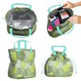 thumbnail image 2 of Boho Bohemia Pioneer Flower Art Drawstring Lunch Bag Women - Drawstring Lunch Bag Insulated for Work Office - Stain-Resistant Large Lunchbags for Women with Multi-Pockets, 2 of 6