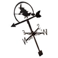 thumbnail image 2 of tredstone Black Stainless Steel Flying Witch Weathervane Mount Weather Fence Vane Style A 1Set, 2 of 6