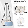 thumbnail image 4 of FORMRS Mini Crossbody Bag for Women Adjustable Rope Shoulder Casual Phone Purse, Beige Rabbits and Carrots, 4 of 7