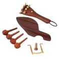 thumbnail image 1 of Set de Rosewood 4/4 Violin Parts Chinrest Clavijas de Afinación Tailpiece Sunnimix Violin Rosewood Parts, 1 of 8