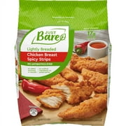 Just Bare Frozen Fully Cooked Lightly Breaded Spicy Breast Strip 24oz, 17g Protein, serving size 2 pieces