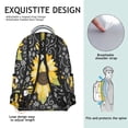 thumbnail image 5 of "Beautiful Wildflower & Sunflower Themed Backpack - Large Capacity Water-Resistant Campus Bag, Ergonomic Design with Breathable Back Panel, Perfect for Students", 5 of 6