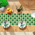 thumbnail image 4 of St Patricks Day Table Runner Green Shamrock Happy St Patricks Day Spring Holiday Party Table Decorations for Home Kitchen Dining Indoor Outdoor Decor 13 x 90 Inch, 4 of 5