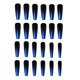 thumbnail image 3 of 24 piezas de ataúd de uñas a presión para mujeres, uñas postizas extralargas, pegamento en las uñas, uñas postizas// kaili Sencillez, 3 of 4