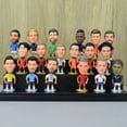 thumbnail image 2 of Soccer Star Figure Car Ornaments PVC Collectible Model Sports Doll 6.5cm Mini Football Player Figurine Toys Souvenirs For Fans, 2 of 5