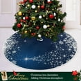 thumbnail image 6 of Winter Blue Snowflakes Christmas Tree Skirt Home Christmas Decoration Large Round Tree Skirt 36 Inches, 6 of 6