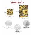 thumbnail image 7 of Spring Daisy Kitchen Dish Towels for Drying Dishes Set of 4, Botanical Brown Yellow Flowers Oil Painting Waffle Weave Microfiber Hand Tea Bathroom Towels Quick Dry & Absorbent Towel 12x12, 7 of 7