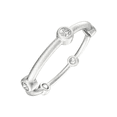 thumbnail image 2 of Women's Finecraft Bezel Station Eternity Ring with Created Moissanites in Sterling Silver, 2 of 4