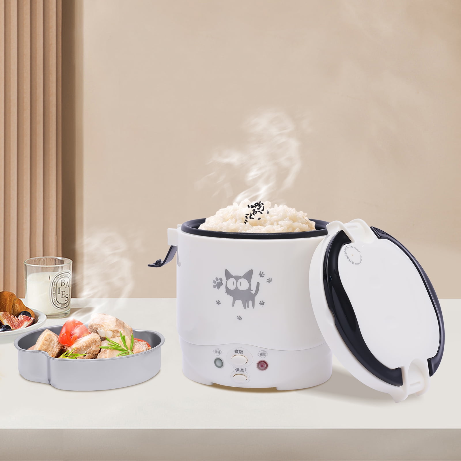 Multi-functional Microwave Rice Cooker Steamer, New Plastic Lunch