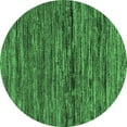 thumbnail image 1 of Ahgly Company Indoor Round Oriental Emerald Green Modern Area Rugs, 7' Round, 1 of 4