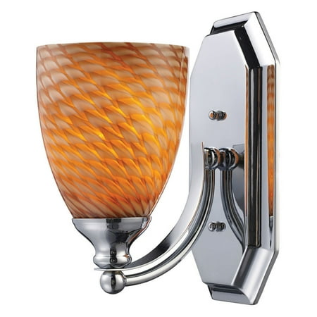 

Elk Lighting Bath and Spa 570-1 Bathroom Vanity Light with Cocoa Glass