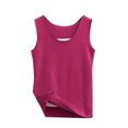 thumbnail image 2 of Tank Tops for Women Plus Size Summmer Sleeveless Tops Shirt Women's Fashionable Casual Solid Color Slim Suspender Round Neck Top Sleeveless Tops for Women L-4XL, 2 of 3