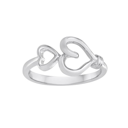 Knots of Love - Knots of Love Sterling Silver Heart Ring - Walmart.com