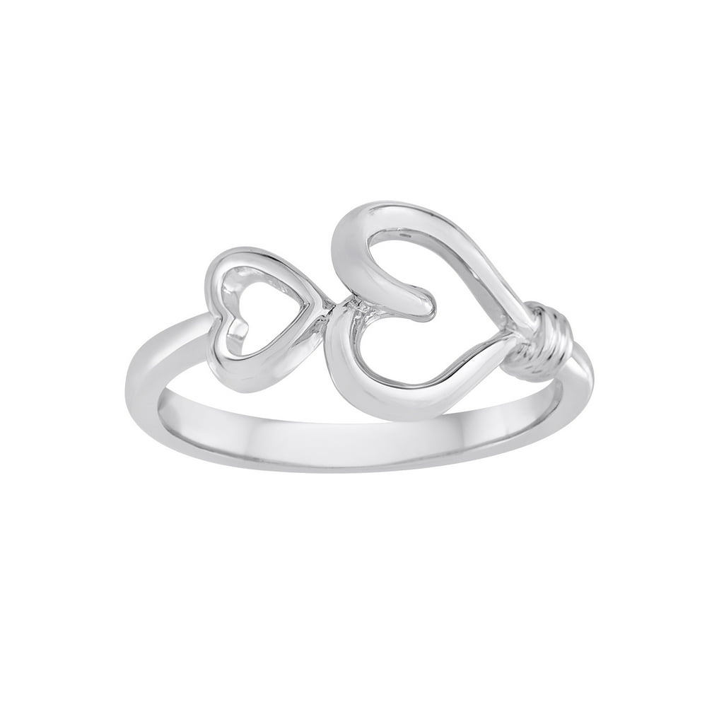 Knots of Love - Knots of Love Sterling Silver Heart Ring - Walmart.com ...