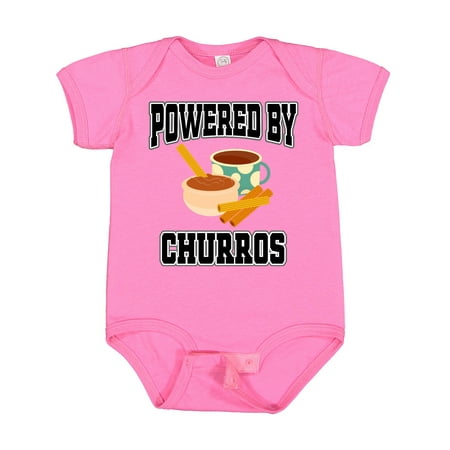 

Inktastic Powered by Churros and Chocolate Gift Baby Boy or Baby Girl Bodysuit
