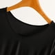 thumbnail image 5 of Blusa de pijama de manga larga para mujer, cuello en V, mangas 3/4, suelta, color liso, para estar en casa, blusa de pijama, blusa modal para mujer, 5 of 6