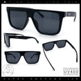 thumbnail image 2 of Kush Brush Logo Mens 90s Flat Top Horn Rim Plastic Urban Sunglasses [Matte Black - Black], 2 of 8