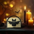 thumbnail image 5 of HomeKingdee Halloween Bat Napkin Holder Wooden Gothic Black Napkin Upright Dispenser Dining Table Bat Tissue Holder Stand, 5 of 6