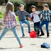 Homotte 4 Colors Playground Balls for Kids 3+ and Adults, 8.5 Inch Kick Balls, Four Square Dodge Balls Set for Outdoor Yard Lawn Beach Toy with Hand Pump