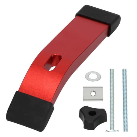 

TENGF Hold Down Clamp Set TTrack Metal M8 Thread Clamping Jig Tool Kit for Woodworking(Red )