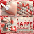 thumbnail image 4 of Red Heart Valentine's Day Banner Pink Flower Dance Party Display Balloon Decor Cupcake Design Romantic Backdrop for Valentine's Day Party Dance Event Romantic Celebration, 4 of 9